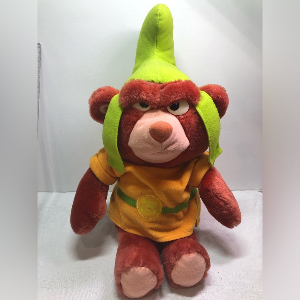 Vintage Fisher Price 14" Gruffi Bear Stuffed Animal Toy 1985 Disney Gummi Bears